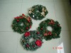 Wholesale 30cm artificial outdoor decorative pvc Christmas wreath
