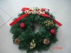 Wholesale 30cm artificial outdoor decorative pvc Christmas wreath