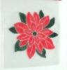 Wholesale PVC christmas flower stickers (LD-M081)