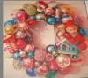 Wholesale 50cm artificial decorative plastic ball Christmas wreath