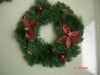 Wholesale 30cm artificial outdoor decorative pvc Christmas door wreath