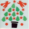 Wholesale decorative christmas window gel sticker(LD-B2007)