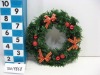 Wholesale 25cm artificial decorative Christmas flower wreath