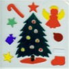Wholesale reusable christmas tree window sticker(LD-B2081A)