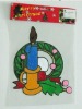 Wholesale christmas candles PVC fridge stickers (LD-M034)
