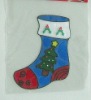 Wholesale PVC mirror stickers with christmas shoe (LD-M060)