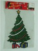 Wholesale christmas tree glass stickers for decr. (LD-M055)