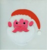 Wholesale fashion window gel stickers with santa claus(LD-B2013)