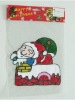 Wholesale PVC glass stickers with santa clause in the car(LD-M01)
