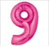 Wholesale Number 9 Balloons, 100 pcs/lot, Free Shipping