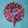 Wholesale 18inch colorful heart mylar christmas balloon
