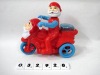 Wholesale Candy toy Santa Claus Pull string tricycle