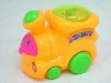 Wholesale pull string candy toy train with light