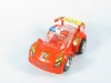 Wholesale pull string candy toy police car with light