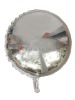 Wholesale round silver DIA 18'' inflatable foil Mylar promotional balloon