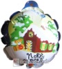 Wholesale DIA 11 cm christmas auto inflatable foil balloon