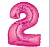 Wholesale 2 Pink Supershape Balloon, 100 pcs/lot, Free Shipping