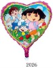 Wholesale Valentine's day DIA 18'' Cartoon aluminum foil balloon