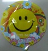 beautiful smile face auto inflatable foil balloon