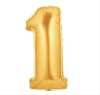 Wholesale Number 1 Metallic Gold Foil Balloon 34in, 100 pcs/lot, Free Shipping