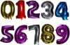 Wholesale Giant Red Number Foil Balloons, 100 pcs/lot, Free Shipping