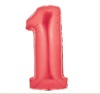 Wholesale SUPERSHAPE FOIL BALLOON-Red 1, 100 pcs/lot, Free Shipping