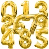Wholesale Giant Gold Foil Supershape Number Balloon, 100 pcs/lot, Free Shipping
