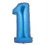 Wholesale Supershape Number 1 Blue Foil Balloon,100 pcs/lot, Free Shipping