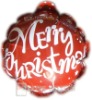 Wholesale DIA 11 cm christmas self inflatable foil balloon