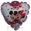 Wholesale DIA 11 cm cartoon heart shape auto inflatable foil balloon