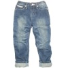 Wholesale kids jeans 100% cotton long indigo pants fancy washed guarateed NEW