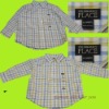 Children's cotten shirts boys check shirts