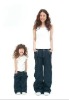 Wholesale fashion jeans pants for baby and mather