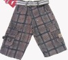Wholesale 2011 children boy hot sale yarn dyed cargo pants with belt wholesale