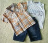Wholesale fashion three pieces children's clothing sets