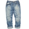 Wholesale kids jeans 100% cotton long indigo pants fancy washed guarateed NEW