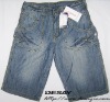 Wholesale DSK042 fashion design 100% cotton kids jeans shorts