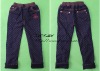 Wholesale DSK027 girl's cotton trousers with fleece lining
