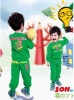Wholesale 2011 fashion new style hotsale cotton t-shirt+pant summer girl's lovely clothing set