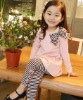 Wholesale the newest girl's spring and autumn suit /long shirt and trouser