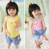 Wholesale 2011 children's fashion cute funny comfortable new clothing set