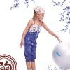 Wholesale one-piece girl 100%cotton denim Child Clothes