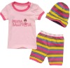 Wholesale hot sell 100% cotton 3 pcs suit