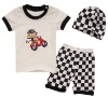 Wholesale 3 pcs suits KASAbaby suit three-pcs suits 100% cotton short-sleeve and short pants suit child clothes baby/kids wear