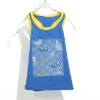 Wholesale children sleeveless fashion 100% cotton t-shirt