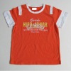 Wholesale 100% cotton children T-shirt with embroidery