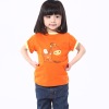 Wholesale Printed Girl's T-Shirt in Interlock Fabric of about 200gsm