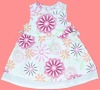 Wholesale Kids woven dress stock H623# White