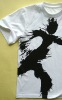 Wholesale Printed Children's T-Shirt in White Cotton Jersey Fabric of about 170gsm