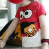 Wholesale Kroean Children's 2-6 years 100% cure cotton with lovely cool letter printing t shirt